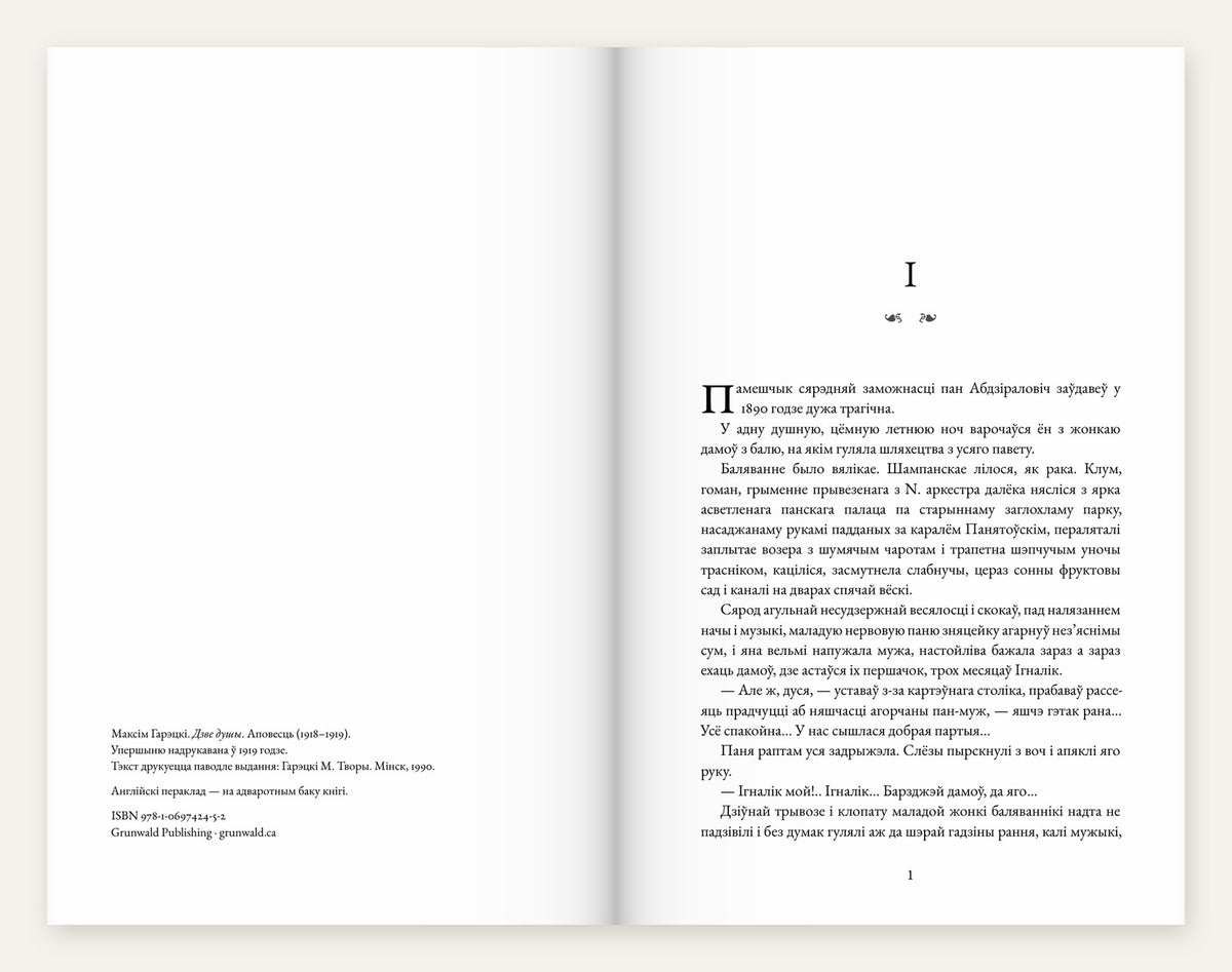 Look inside (Belarusian side): Two Souls / Dzve dushy, chapter one