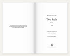 Look inside (English side): Two Souls / Dzve dushy, title